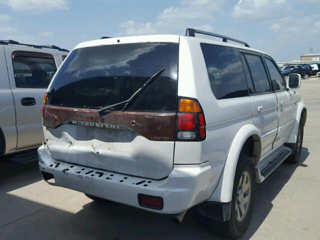 JA4LS41R42J047129 - 2002 MITSUBISHI MONTERO SP WHITE photo 4