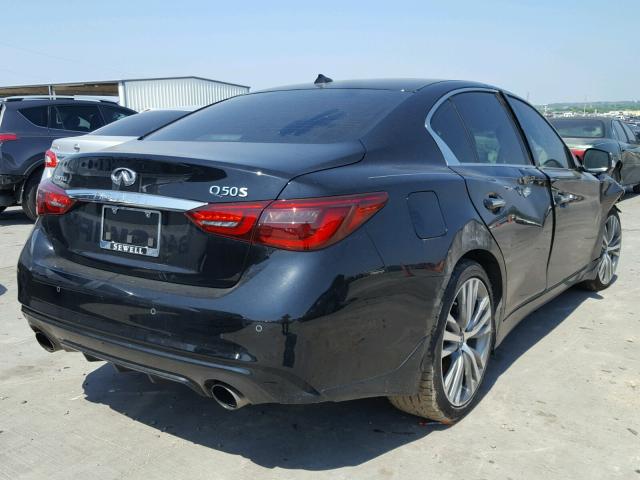 JN1EV7AP6JM357420 - 2018 INFINITI Q50 LUXE BLACK photo 4