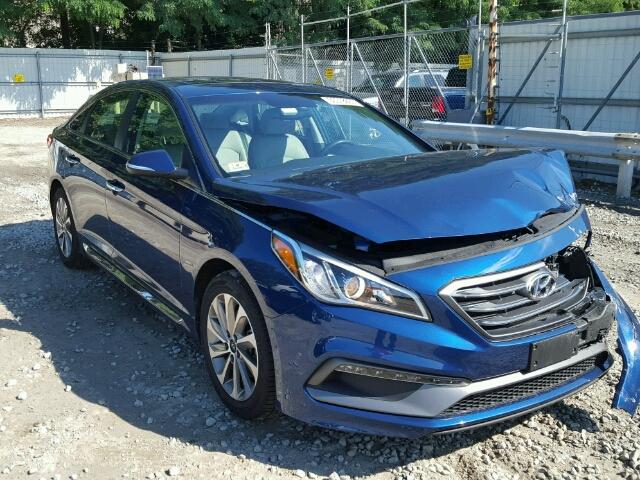 5NPE34AF6GH433794 - 2016 HYUNDAI SONATA BLUE photo 1