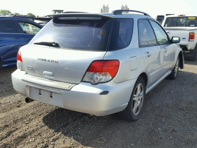 JF1GG67515H801565 - 2005 SUBARU IMPREZA RS SILVER photo 4