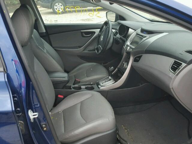 KMHDH4AE2DU698228 - 2013 HYUNDAI ELANTRA BLUE photo 5