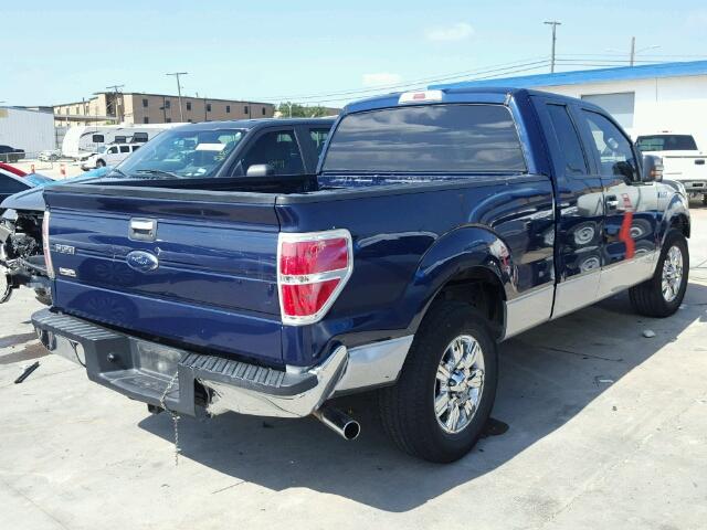 1FTRX12V69KB37320 - 2009 FORD F150 SUPER BLUE photo 4