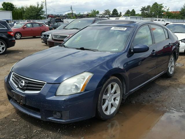 1N4BA41E17C864643 - 2007 NISSAN MAXIMA SE BLUE photo 2