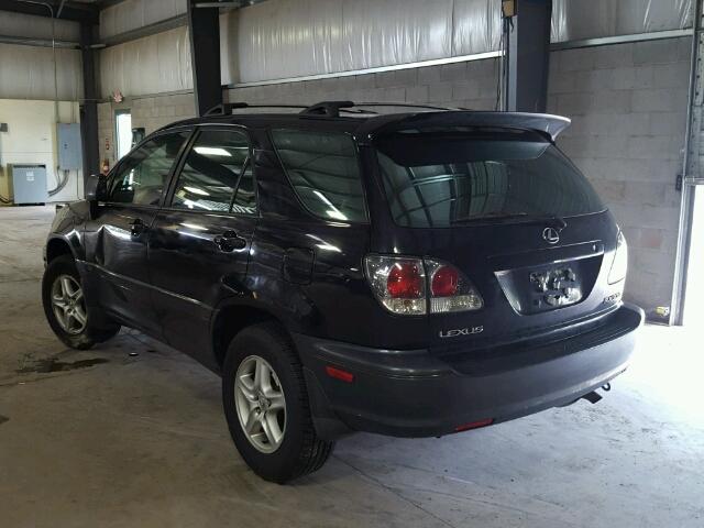 JTJHF10U110208252 - 2001 LEXUS RX 300 BLACK photo 3