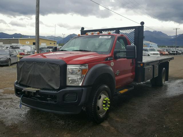 1FDUF5HT4FEA76601 - 2015 FORD F550 SUPER RED photo 2