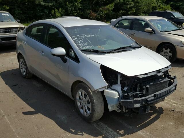 KNADM4A33D6280101 - 2013 KIA RIO LX SILVER photo 1