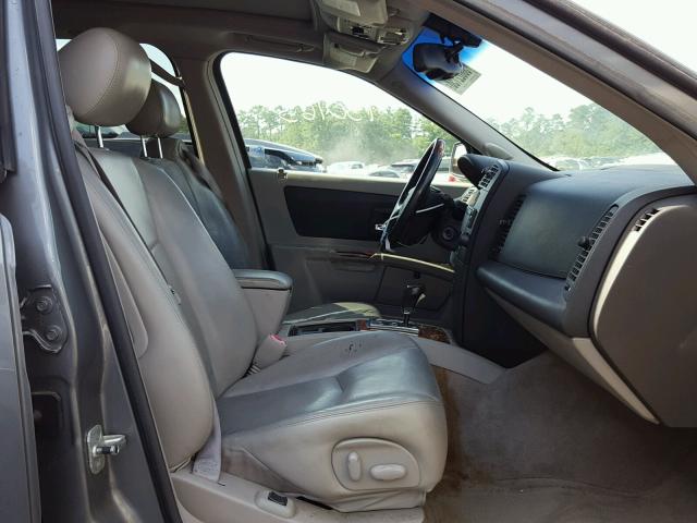 1GYEE637X50232545 - 2005 CADILLAC SRX GRAY photo 5