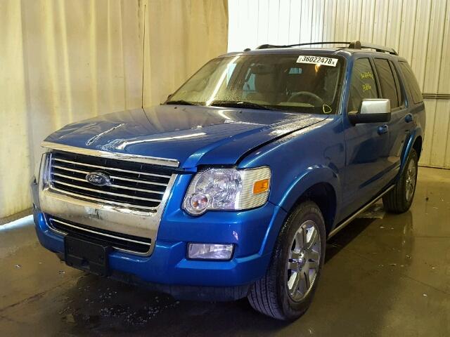 1FMEU7F84AUA03179 - 2010 FORD EXPLORER L BLUE photo 2