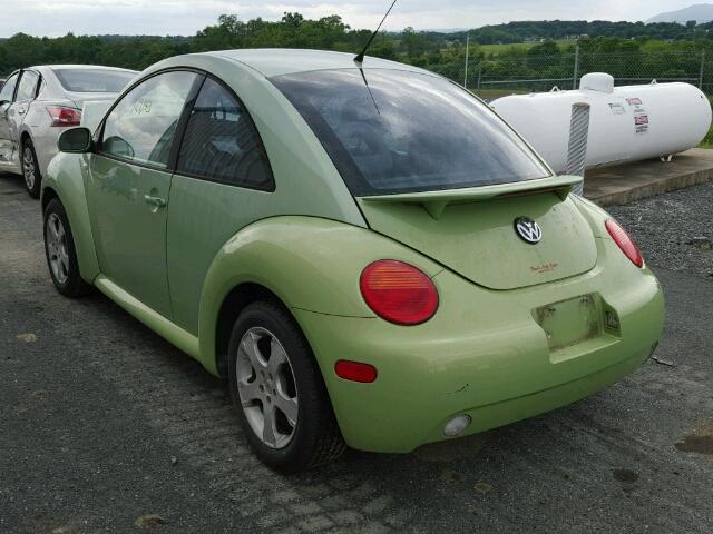 3VWCK21C31M467257 - 2001 VOLKSWAGEN NEW BEETLE 绿色 照片 3