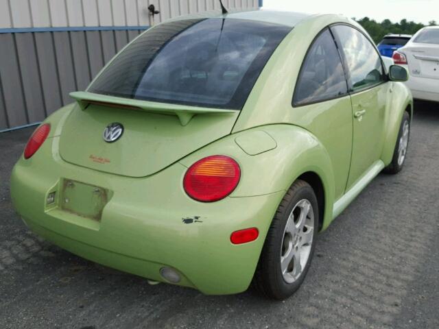 3VWCK21C31M467257 - 2001 VOLKSWAGEN NEW BEETLE 绿色 照片 4
