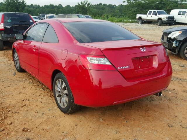 2HGFG12869H517845 - 2009 HONDA CIVIC EX RED photo 3