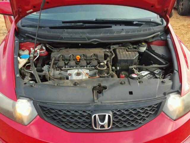 2HGFG12869H517845 - 2009 HONDA CIVIC EX RED photo 7