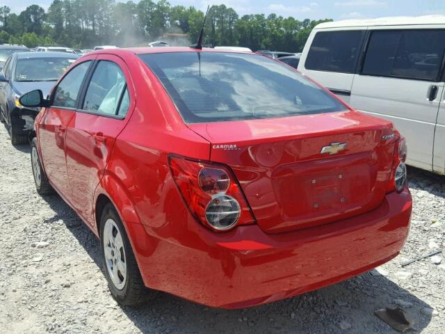 1G1JB5SH7E4236264 - 2014 CHEVROLET SONIC LS 红色 照片 3