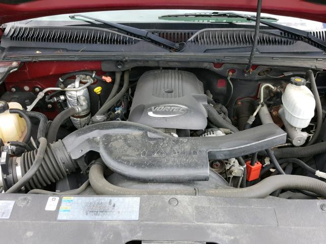 3GNEK12T14G138779 - 2004 CHEVROLET AVALANCHE MAROON photo 7