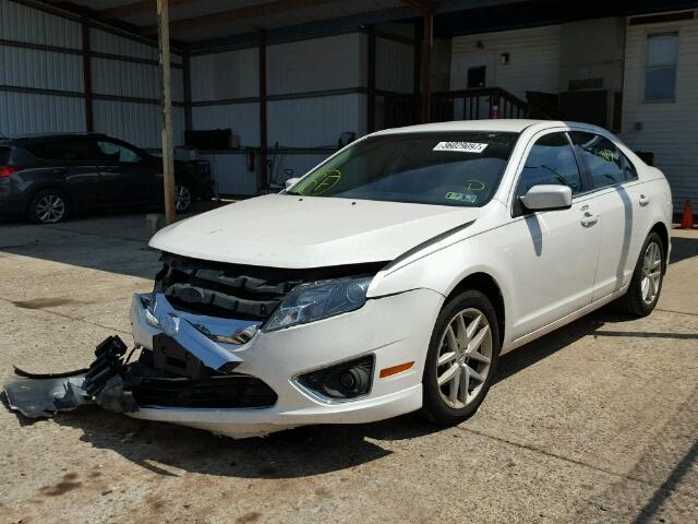 3FAHP0JG3CR117267 - 2012 FORD FUSION SEL WHITE photo 2