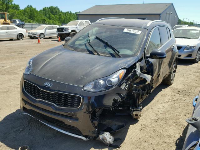 KNDPR3A67H7176457 - 2017 KIA SPORTAGE S BLACK photo 2