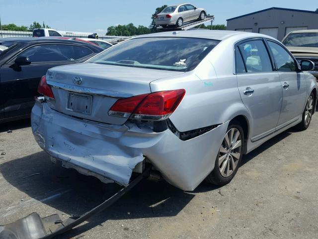 4T1BK3DB7BU373429 - 2011 TOYOTA AVALON BAS Gümüş foto 4