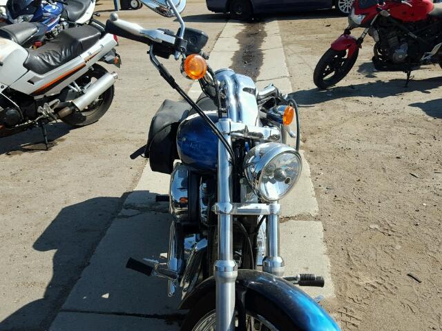 1HD1CT3168K432592 - 2008 HARLEY-DAVIDSON XL1200 C BLUE photo 9