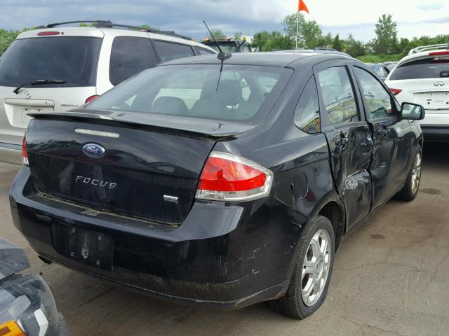 1FAHP36N09W236487 - 2009 FORD FOCUS SES BLACK photo 4