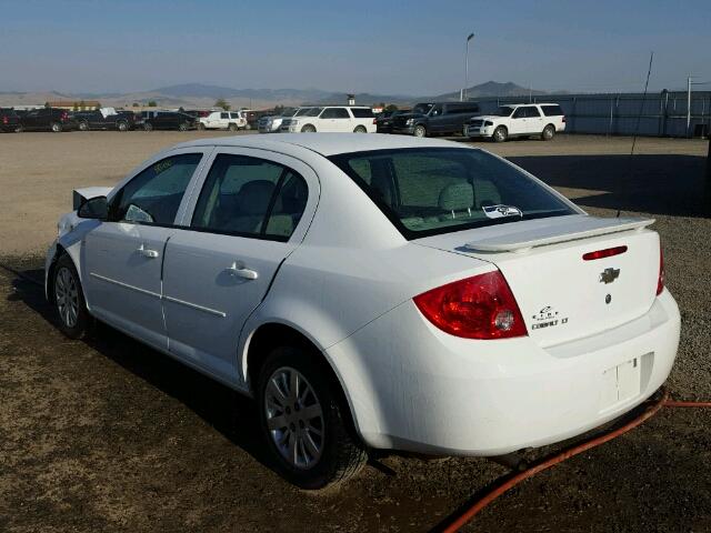 1G1AD5F56A7233018 - 2010 CHEVROLET COBALT 1LT WHITE photo 3