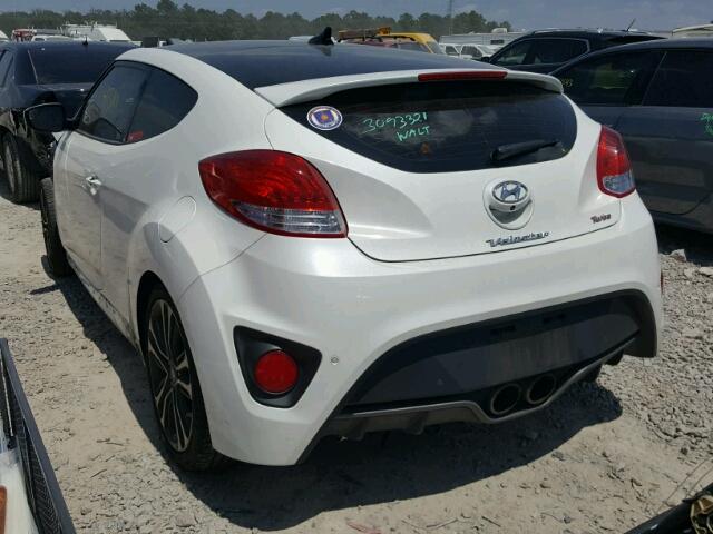 KMHTC6AE2GU270704 - 2016 HYUNDAI VELOSTER T WHITE photo 3