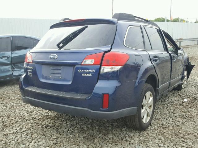 4S4BRBCC1B3401845 - 2011 SUBARU OUTBACK 2. BLUE photo 4