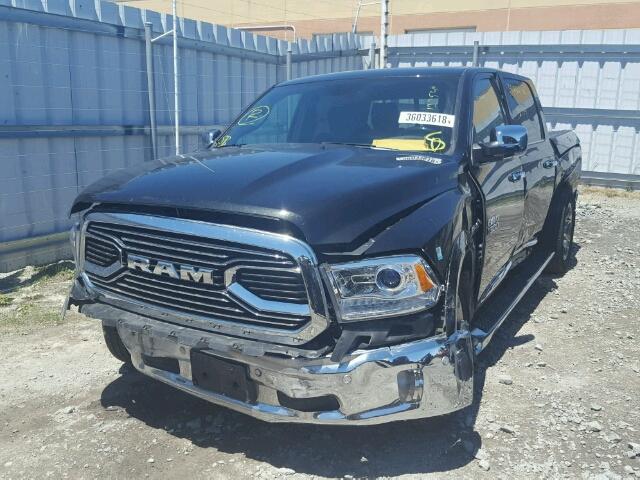 1C6RR7PT1HS838518 - 2017 RAM 1500 LONGH BLACK photo 2