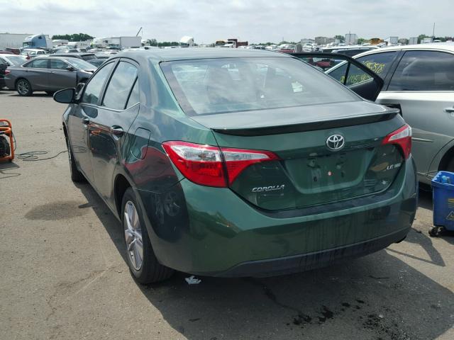 2T1BPRHE4GC602151 - 2016 TOYOTA COROLLA EC GREEN photo 3