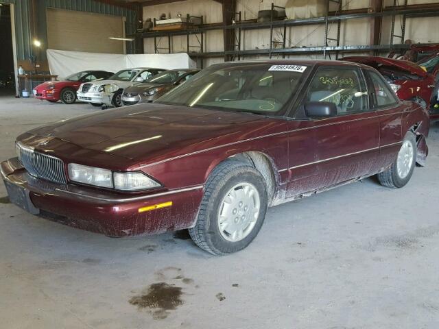 2G4WB12M3T1412492 - 1996 BUICK REGAL CUST BURGUNDY photo 2