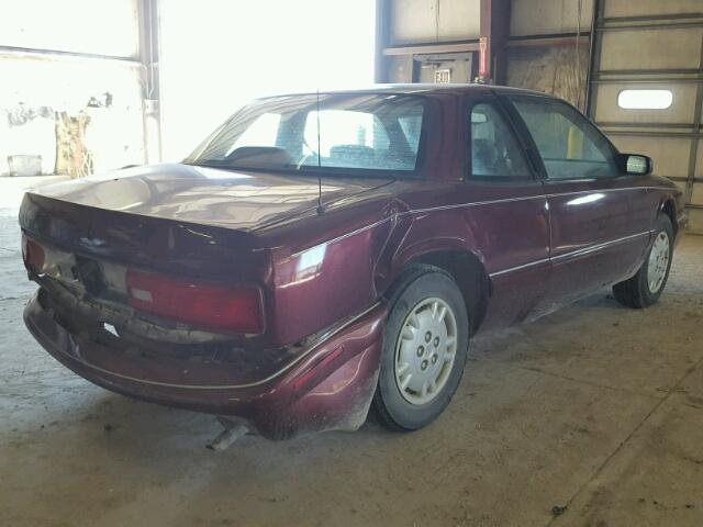 2G4WB12M3T1412492 - 1996 BUICK REGAL CUST BURGUNDY photo 4