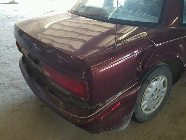 2G4WB12M3T1412492 - 1996 BUICK REGAL CUST BURGUNDY photo 9