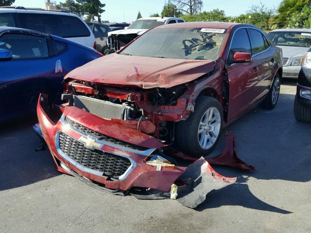 1G11C5SLXEF276635 - 2014 CHEVROLET MALIBU 1LT 红色 照片 2