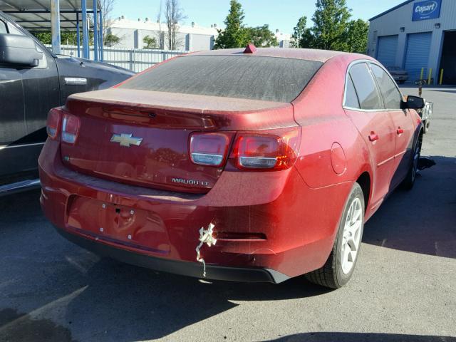 1G11C5SLXEF276635 - 2014 CHEVROLET MALIBU 1LT 红色 照片 4