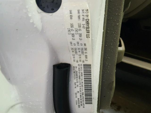 1J8HG48K58C141791 - 2008 JEEP COMMANDER WHITE photo 10