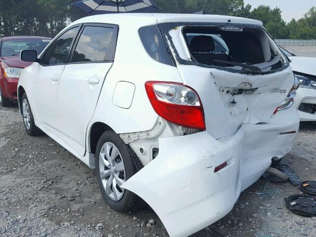 2T1KU4EE0BC597572 - 2011 TOYOTA COROLLA MA WHITE photo 3