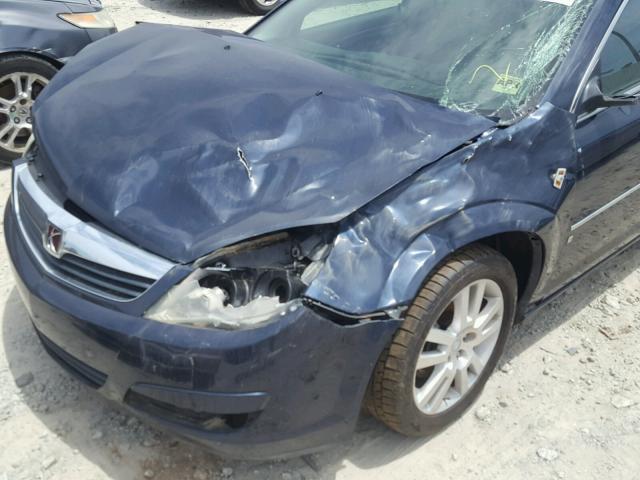 1G8ZS57N17F245777 - 2007 SATURN AURA XE BLUE photo 9