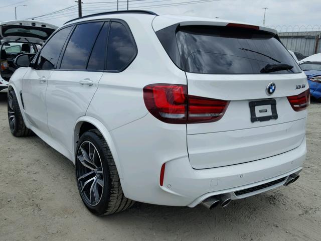 5YMKT6C31H0X20614 - 2017 BMW X5 M WHITE photo 3