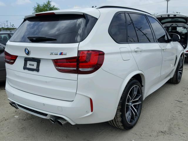 5YMKT6C31H0X20614 - 2017 BMW X5 M WHITE photo 4