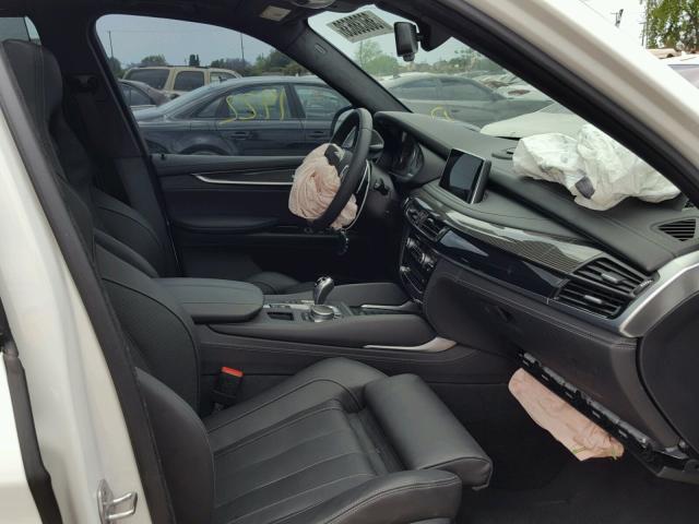 5YMKT6C31H0X20614 - 2017 BMW X5 M WHITE photo 5