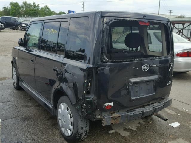 JTLKT324864103822 - 2006 TOYOTA SCION XB შავი ფოტო 3