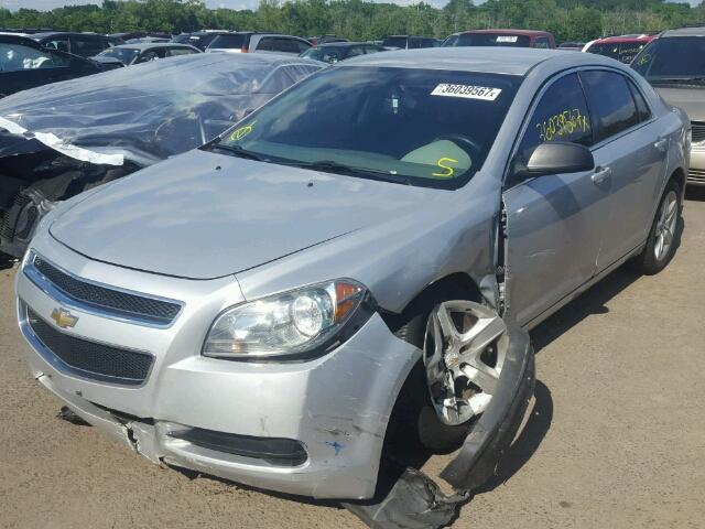 1G1ZA5EB4AF105269 - 2010 CHEVROLET MALIBU LS SILVER photo 2