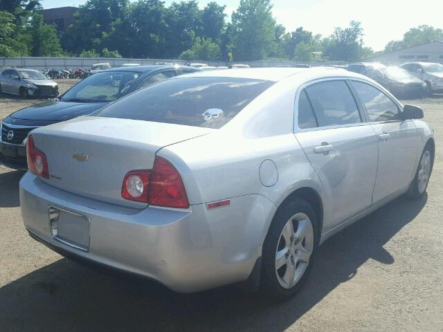 1G1ZA5EB4AF105269 - 2010 CHEVROLET MALIBU LS SILVER photo 4