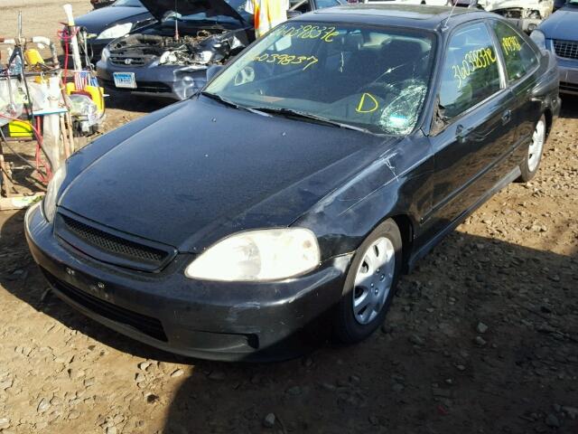 1HGEJ8141YL109422 - 2000 HONDA CIVIC EX 黑色 照片 2