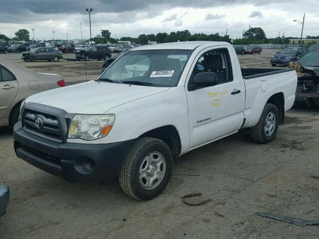 5TENX4CN5AZ699255 - 2010 TOYOTA TACOMA WHITE photo 2