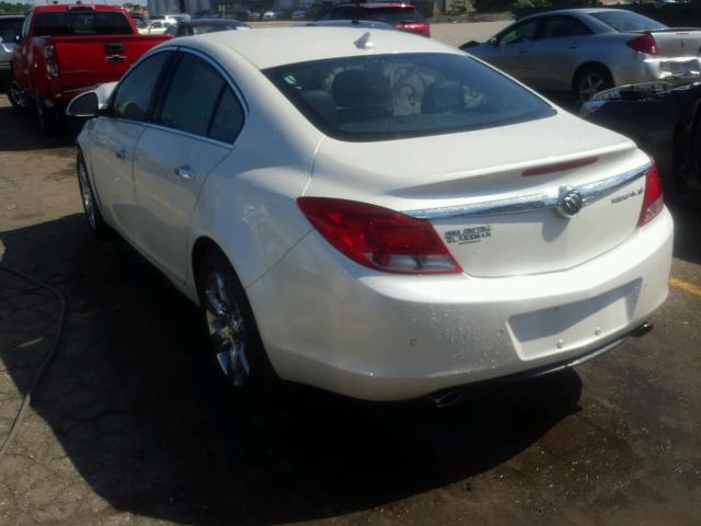 2G4GS5EV8D9237384 - 2013 BUICK REGAL PREM WHITE photo 3