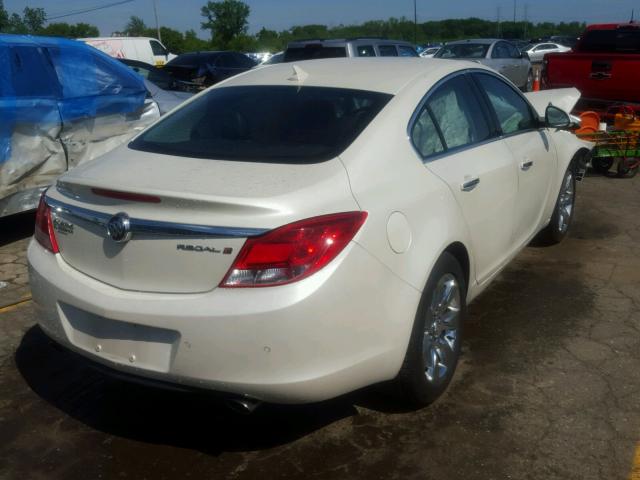 2G4GS5EV8D9237384 - 2013 BUICK REGAL PREM WHITE photo 4