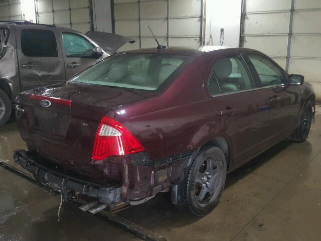 3FAHP0HA5BR104410 - 2011 FORD FUSION SE PURPLE photo 4