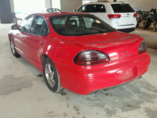 1G2WP52K2XF343566 - 1999 PONTIAC GRAND PRIX RED photo 3