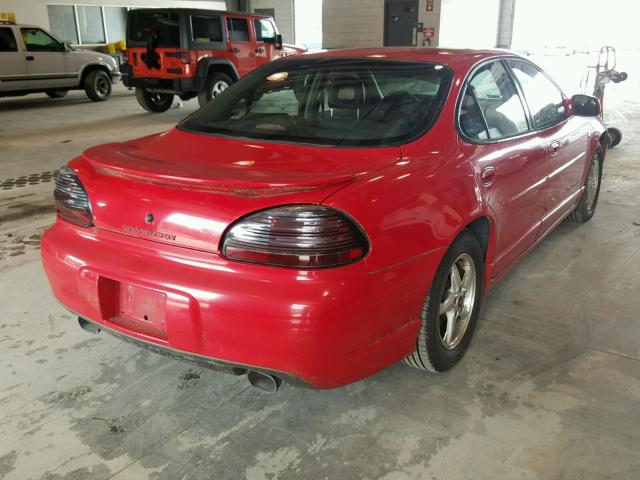 1G2WP52K2XF343566 - 1999 PONTIAC GRAND PRIX RED photo 4