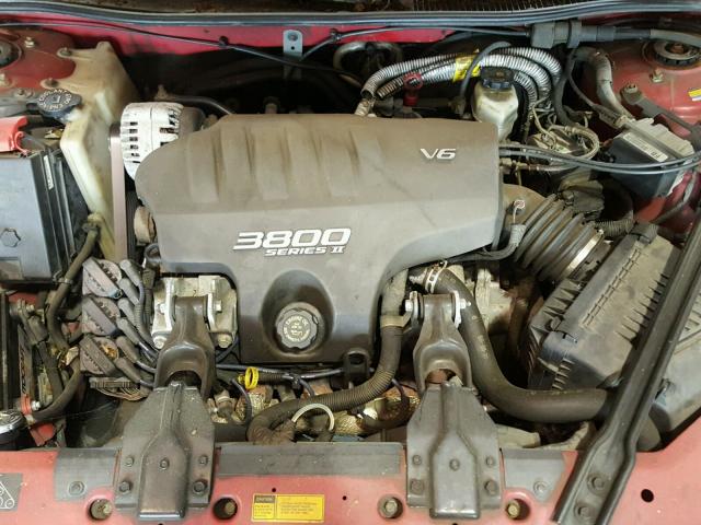 1G2WP52K2XF343566 - 1999 PONTIAC GRAND PRIX RED photo 7